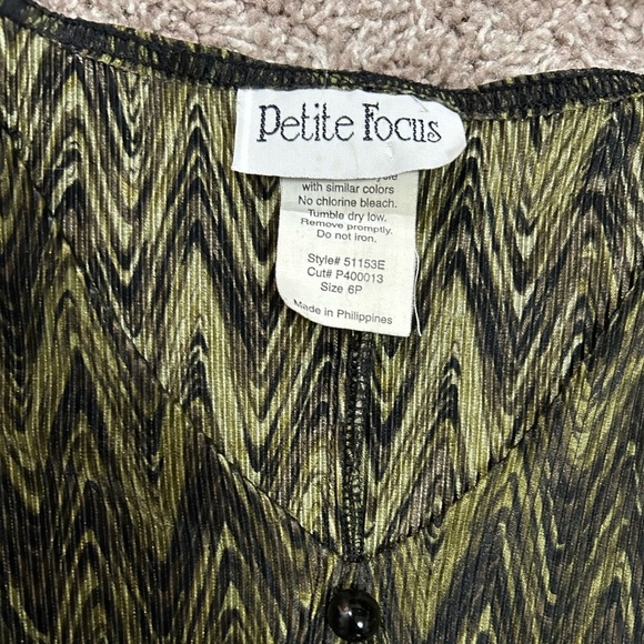 Vintage 90s Midi Dress Plisse - Picture 4 of 5